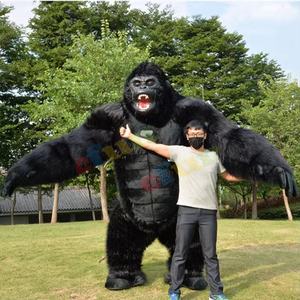 Efun yüksek kalite Cosplay dev Gorilla şişme kral Kong maskot kostüm 2m 2.6m 3m ucuz şişme Gorilla çizgi film kostümü - Product Image 4