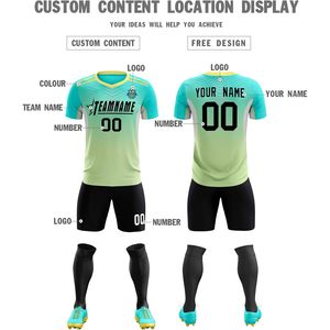 เสื้อฟุตบอลพิมพ์ลายตามสั่ง แบบยูนิเซ็กซ์ คอวี ผ้าซับลิเมชั่น 180 กรัม ระบายเหงื่อได้ดี ชุดฝึกซ้อม พร้อมสกรีนชื่อ เบอร์ และโลโก้ทีม - Product Image 4