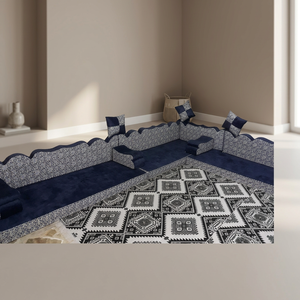 Majlis Árabe, Majlis Marroquí, Diseño de Majlis |    Personalización Posible, Conjunto de Sofás Árabes en Forma de L, Sofá Árabe en Forma de U - Product Image 3