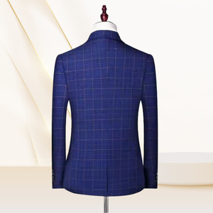 Britischer Stil Herren Wolle Slim Fit Blazerjacke Hosen Weste 3-teiliges Set Geschäftsbräutigam Bankett Hochzeit Platte formelle Anzüge - Product Image 2