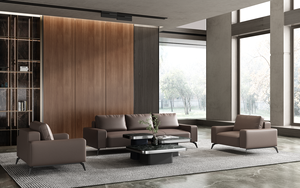 Vente directe d'usine, canapé de bureau en cuir tendance, plusieurs couleurs, personnalisable, prix bas, design de canapé de bureau - Product Image 4