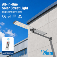 Lampu Jalan Tenaga Surya Terintegrasi Desain All in One IP66 Tahan Air untuk Penerangan Taman dan Plaza