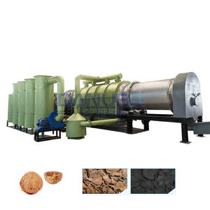 Ligne de production industrielle DANUBE de charbon de biomasse continu à partir de paille de riz, de coquilles de palmier et de coquilles de noix de coco - Product Image 1