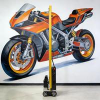 Imprimante murale LC-A2 5D UV avec tête d'impression I3200, design pliable, portable, pour cuir et billets