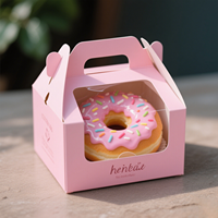 Boîte à gâteau écologique Emballage de haute qualité pour gâteau de boulangerie en gros Boîte à gâteau transparente avec fenêtre transparente