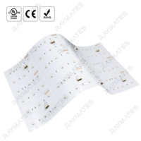 Feuille LED RVBW 24V 72 LED, Panneau LED Flexible à Couleurs Changeantes, Feuille Lumineuse LED pour Éclairage de Fond LED