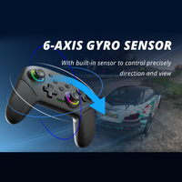 Control Inalámbrico para Nintendo Switch OLED Lite PC, Gamepad para Juegos con Vibración Turbo