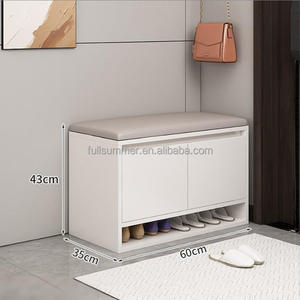 Banc à chaussures <span class=keywords><strong>d</strong></span>'<span class=keywords><strong>entrée</strong></span> FULLSUMMER <span class=keywords><strong>avec</strong></span> <span class=keywords><strong>rangement</strong></span> - Moderne et minimaliste, armoire à chaussures tout-en-un anti-poussière pour la maison, design compact - Product Image 6