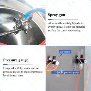 Machine à enrober les comprimés <span class=keywords><strong>Byc</strong></span>-800 Snack Pan, équipement de polissage au chocolat et de glaçage au sucre (Modèle : Sc 350) - Product Image 3