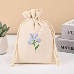 Sacs en toile à cordon personnalisés, couleur et taille au choix, cadeau de mariage, écologiques, réutilisables, en coton, pochettes personnalisées pour fêtes - Product Image 4