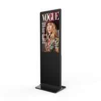 Afficheur numérique LCD sur pied de 55 pouces pour intérieur, avec lecture multimédia et écran tactile Android, disponible en entrepôt européen/américain MWE