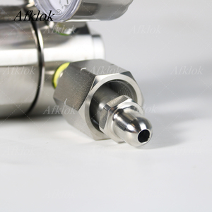 Regulador de alta y baja presión para cilindros de laboratorio de gas CO2, hidrógeno, nitrógeno y argón de alta pureza SS316L de alta calidad - Product Image 5