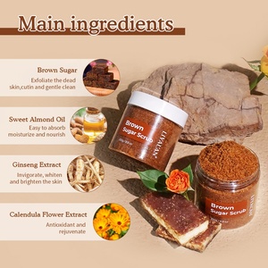 Nhãn hiệu riêng khuôn mặt và cơ thể tẩy tế bào chết làm mềm cutin làn da mịn màng Hữu Cơ đường nâu chà - Product Image 4