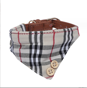Ajustable pequeño cachorro hebilla de Metal algodón cuerda de tracción gato pajarita Inglaterra <span class=keywords><strong>Plaid</strong></span> Reino Unido cuero perro Bandana <span class=keywords><strong>Collar</strong></span> y correa conjunto - Product Image 2