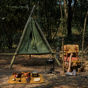 TC Katoen Lichtgewicht Gewogen Draagbare Opvouwbare Camping Overleving Klimmen Tour Alle Seizoenen Hangmat - Product Image 2