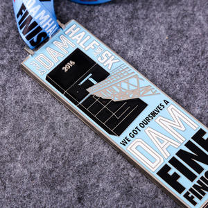 Medalha de Metal Personalizada Banho de Ouro para Natal Impressão Digital Tema Esportivo Logotipo Gravado por Técnica de Gravação - Product Image 5