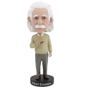 Benutzer definierte Albert Einstein Statue Bobblehead Puppe für Auto Armaturen brett Dekor Promi Bobblehead Home Desk Dekoration Souvenir Geschenk