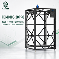 Imprimante 3D de grande taille 1000×1000×2000 mm pour accessoires de cinéma, décors de scène et modèles de parcs à thème