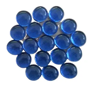 Wholesale New Style Colored Flat Glass Marbles pebble Price