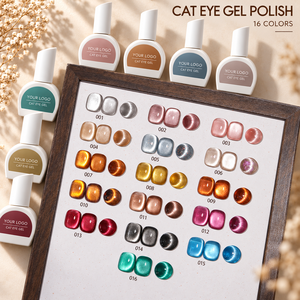 Esmalte de Uñas Magnético Efecto Ojo de Gato, Gel UV No Tóxico, 16 Colores, Marca Privada, Gel para Arte de Uñas DIY para Salón - Product Image 3