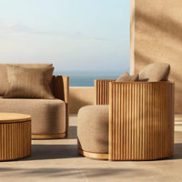 Terrassen möbel Set Sofas Outdoor RH Sofa Set Sofa Hotel möbel Möbel Teakholz Holz Sessel Modernes Gartens ofa