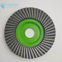 Disque à lamelles hybride électroplaqué diamanté de 115 mm pour le meulage et le polissage des carreaux de porcelaine, de la céramique et du verre