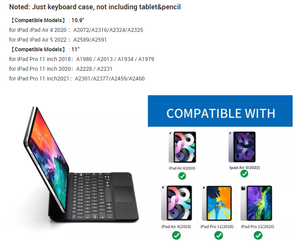 New không dây BT thông minh Trackpad bàn phím từ ma thuật bàn phím cho ipad không khí 4/5 thế hệ/iPad Pro 11 inch 2nd Gen - Product Image 3