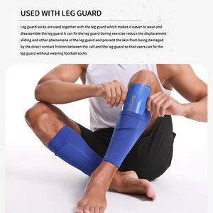 Grosir kualitas tinggi elastis lengan kompresi betis dengan bantalan kustom pelindung betis bantalan untuk wanita dan pria - Product Image 4