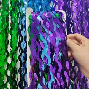 Cortina de Flecos de Papel Metálico Expoon para Decoración de Fiestas de Cumpleaños, Navidad, Halloween, Año Nuevo - Color Personalizable - Product Image 3