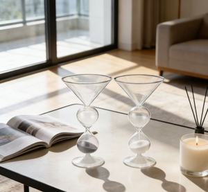 Vente en gros de gobelets à cocktail personnalisés, faits à la main, au design unique, pour martini, vin, <span class=keywords><strong>sablier</strong></span>, gobelet - Product Image 3