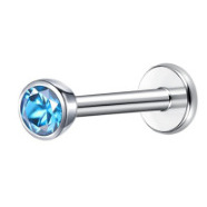 Diamant bleu acier (style dents torsadées)