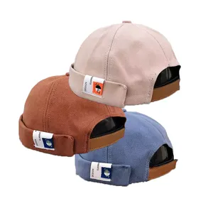 % Beyzbol şapkası pamuk dimi orijinal beyzbol şapkası s kapalı Brimless spor kapaklar