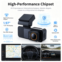 Cámara para Coche VIEVGUARB VS119 con Monitor de Estacionamiento, Grabación en Bucle, Visión Nocturna, Sensor G, Control por Aplicación, WiFi, GPS, Lente Dual, Gran Angular de 120°