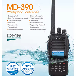 <span class=keywords><strong>Talkie</strong></span>-<span class=keywords><strong>walkie</strong></span> numérique DMR TYT MD-UV390 UV390, étanche IP67, émetteur-récepteur VHF/UHF, avec mise à niveau GPS du MD-390, câble USB inclus - Product Image 2