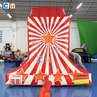 Jeu de fête gonflable géant 2-en-1 : Lancer d'anneaux et jeu de carnaval gonflable double face