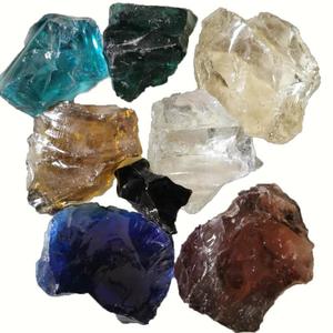 Gravier de verre coloré jaune-vert pour aménagement paysager et pavage de jardin, provenant directement de l'usine - Product Image 3