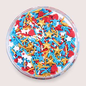 Chispas Comestibles del Día de la Independencia, Chispas Patrióticas para Decoración de Pasteles, Chispas del 4 de Julio para Decoración de Pasteles para Hornear - Product Image 6