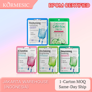Mascarilla Facial KORMESIC con Certificación Bpom, 25 ml, Elástica, Reafirmante, Iluminadora, con Colágeno y Cristal, Hidratante, Calmante, Coreana - Product Image 2