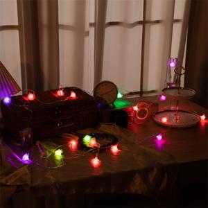 13ft 3 màu sắc khác nhau thay đổi Rose LED <span class=keywords><strong>String</strong></span> Lights 20 LED Cổ Tích đèn Pin hoạt động với 2 chế độ trang trí trong nhà - Product Image 2