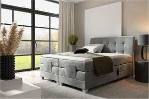 <span class=keywords><strong>Lit</strong></span> à <span class=keywords><strong>sommier</strong></span> tapissier de luxe, réglable électriquement, rembourré, <span class=keywords><strong>double</strong></span>, vente en gros d'usine chinoise - Product Image 4