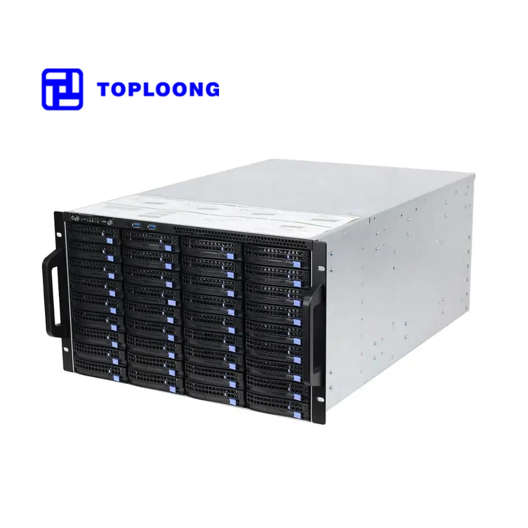 6u 60 baies Pc Case 19 pouces Rack Mount Atx énorme Storage Server Chassis Server Case