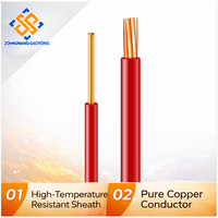 Cable Sólido de Cobre Libre de Oxígeno con Aislamiento de PVC de un Solo Núcleo 60227 IEC 01 BV H07V-U, 1.5-35mm, 450V, para Conexiones Fijas en Edificios