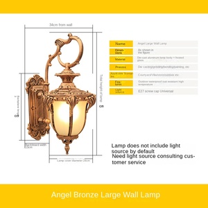 Spot Goods Sconce accesorios de iluminación exterior montaje en pared IP65 linterna de pared impermeable para Hotel jardín lámpara de luz de pared solar al aire libre - Product Image 2