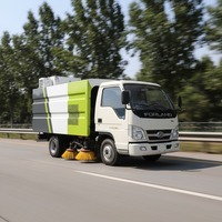 Balayeuse à moteur diesel montée sur camion Dongfeng 4x2 avec moteur pour le balayage et la collecte de poussière des sols industriels
