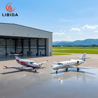 Estructura de Acero Prefabricada de Bajo Costo para Hangares de Aviones, Almacén de Gran Espacio para Almacenamiento de Aviones, para Construcción de Aeropuertos