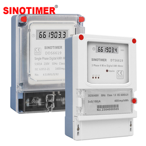 SINOTIMER DTS6619 Classic Wall-Mounted 80-99A 380V AC Three-Phase 4-Wire LCD Digital Energy <b>Meter</b> kWh <b>Power</b> Consumption - Product Image 1