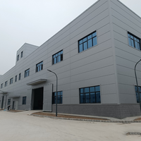 Edificio de taller de estructura de acero prefabricada con marco de pórtico y material de acero Q355B