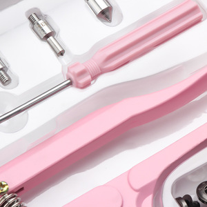 633 831 655 Kit d'accessoires DIY pour boîte cadeau, avec pinces d'installation pour boutons-pression en résine plastique de 12,5 mm, à tige plaquée, style européen - Product Image 3