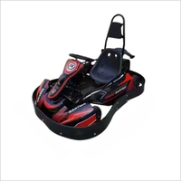 Kart à pédales en acier avec transmission par chaîne, vitesse maximale, pour adultes et enfants, électrique commercial 24V 36V 500W, puissance 45km/h, 49 RACING 4 temps