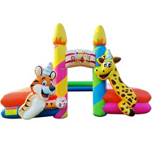 Jeux gonflables amusants pour enfants en plein air, courses de voitures gonflables, piste de karting - Product Image 1